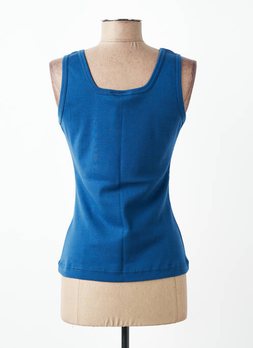 Débardeur coupe ajustée sans manche bleu PLURIELLES femme