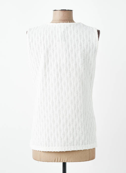 Top stretch sans manche blanc MERI & ESCA femme