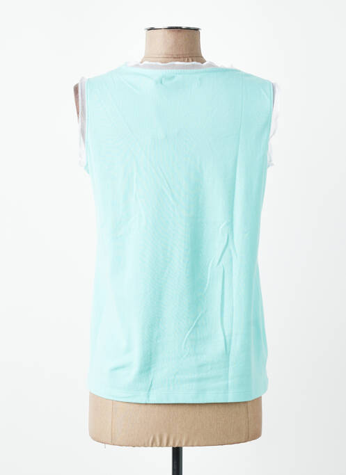 Débardeur stretch sans manche bleu TELMAIL femme
