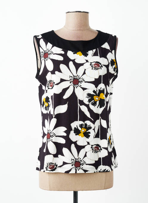 Débardeur stretch sans manche noir TELMAIL femme