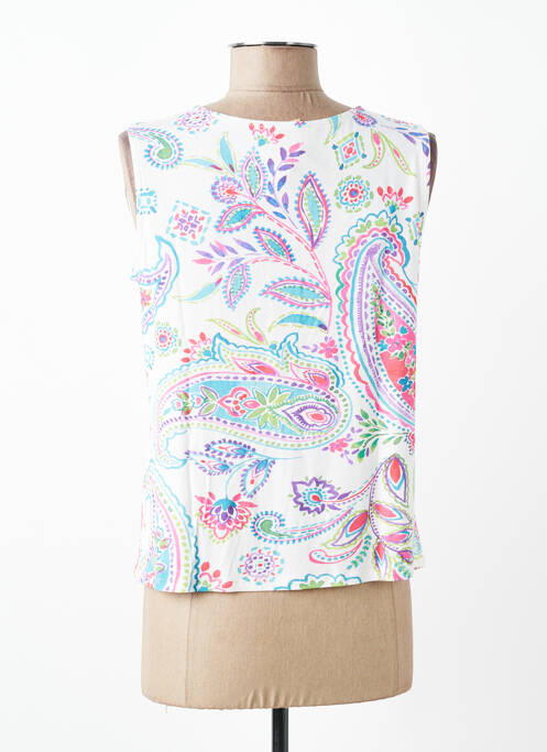 Débardeur stretch sans manche beige LOURDES CASTILLO femme