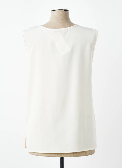 Top coupe fluide sans manche beige VALMODE femme
