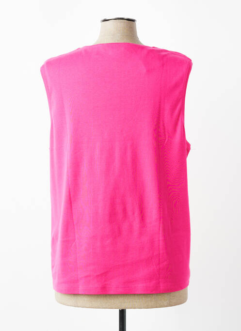 Débardeur stretch sans manche rose GRIFFON femme