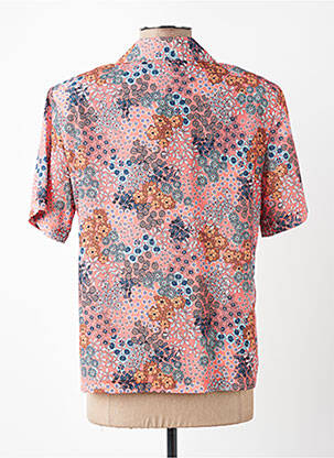 Chemisier coupe cintrée manches courtes orange PLURIELLES femme
