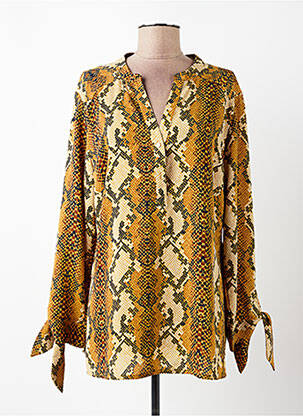 Blouse manches longues manches longues jaune NOOGAT BY AKOZ femme