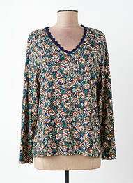 T-shirt manches longues manches longues bleu GRIFFON femme