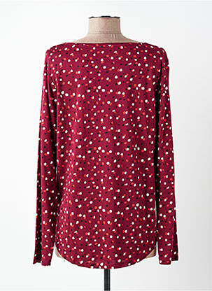 T-shirt manches longues manches longues rouge C'EST BEAU LA VIE femme