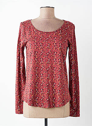 T-shirt manches longues manches longues rouge C'EST BEAU LA VIE femme