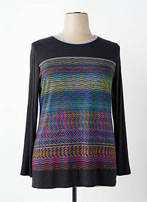 T-shirt manches longues manches longues noir TELMAIL femme