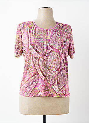 T-shirt imprimé fantaisie manches courtes rose NAYAT femme