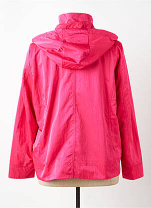 Imperméable fermeture zippée sur le devant a capuche rose REVER MILE femme
