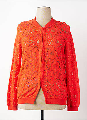 Veste casual col rond orange CONCEPT K femme