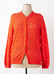 Veste casual col rond orange CONCEPT K femme