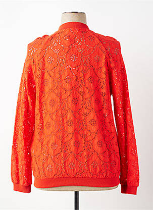 Veste casual col rond orange CONCEPT K femme