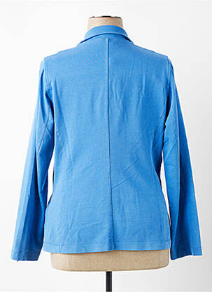 Veste casual col tailleur bleu CONCEPT K femme