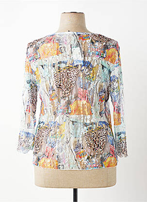 Veste casual col rond blanc TELMAIL femme