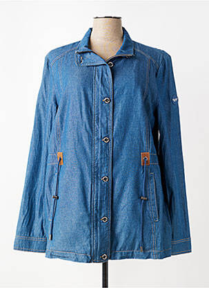 Veste casual coupe droite bleu REVER MILE femme