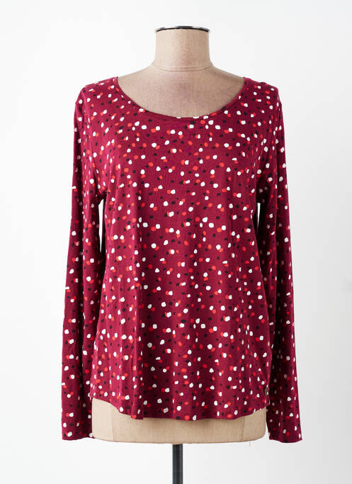 T-shirt manches longues manches longues rouge C'EST BEAU LA VIE femme