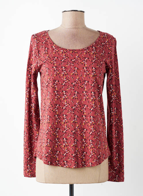 T-shirt manches longues manches longues rouge C'EST BEAU LA VIE femme