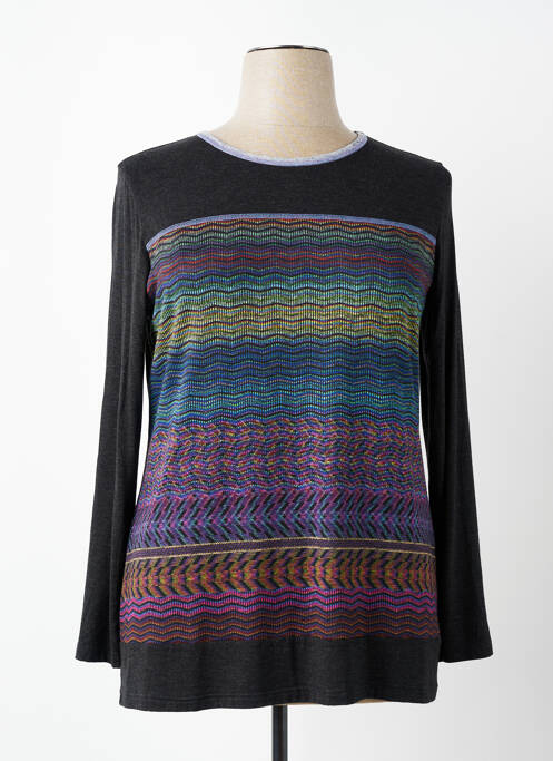 T-shirt manches longues manches longues noir TELMAIL femme