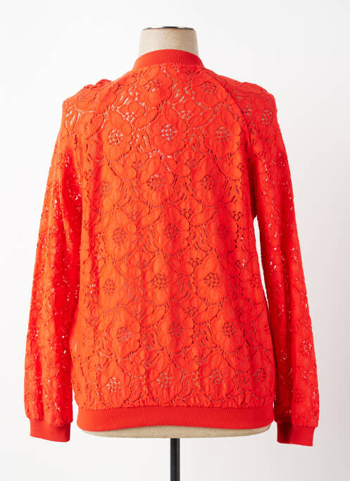 Veste casual col rond orange CONCEPT K femme