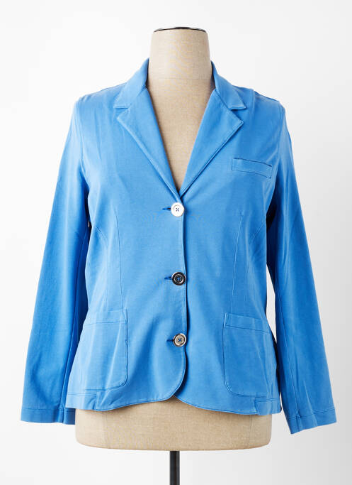 Veste casual col tailleur bleu CONCEPT K femme