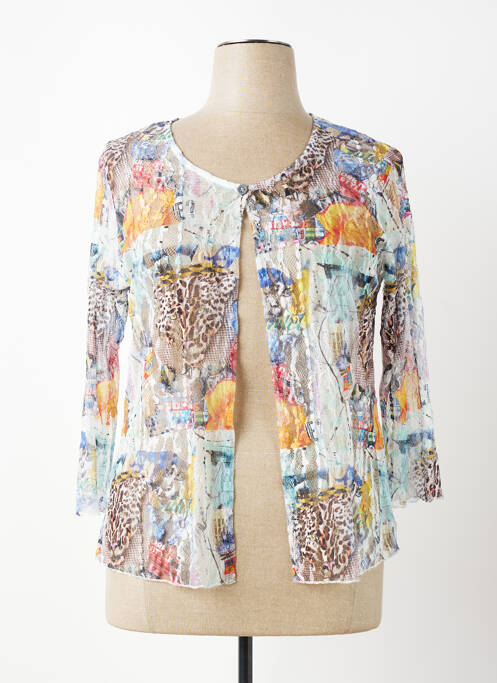 Veste casual col rond blanc TELMAIL femme