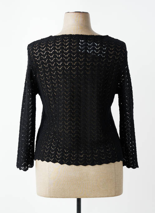 Gilet manches longues coupe cintrée noir PLURIELLES femme