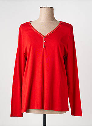 T-shirt manches longues manches longues rouge DIANE LAURY femme