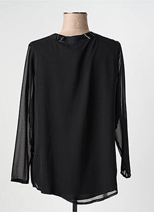Blouse imprimé fantaisie manches longues noir FRANCE RIVOIRE femme