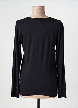T-shirt imprimé fantaisie manches longues noir JEAN DELFIN femme
