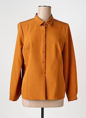 Veste casual coupe droite orange GEVANA femme