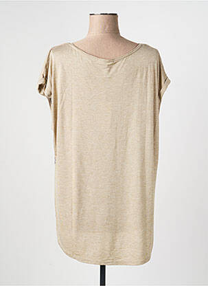 Top stretch manches courtes beige C'EST BEAU LA VIE femme