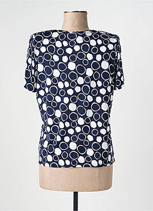T-shirt stretch manches courtes bleu NAYAT femme