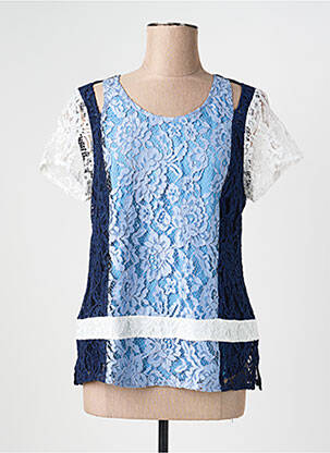 Top manches courtes manches courtes bleu MERI & ESCA femme