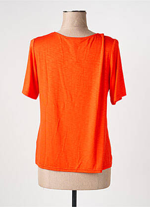 T-shirt stretch manches courtes orange TELMAIL femme