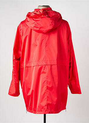 Imperméable manches longues sans capuche rouge CONCEPT K femme
