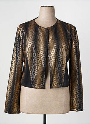 Veste casual col rond noir VETISTYLE femme