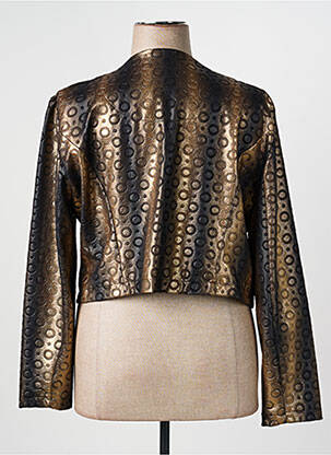 Veste casual col rond noir VETISTYLE femme