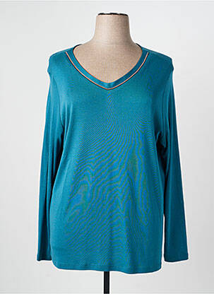 T-shirt manches longues manches longues bleu DIANE LAURY femme