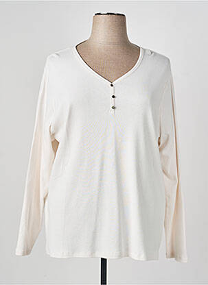 T-shirt manches longues manches longues blanc DIANE LAURY femme