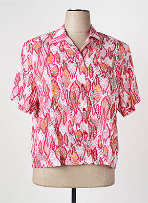 Chemisier manches courtes manches courtes rose VALMODE femme