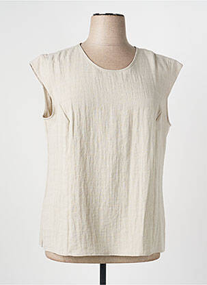Top manches courtes manches courtes beige GEVANA femme