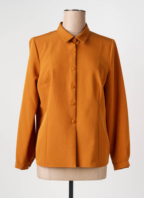 Veste casual coupe droite orange GEVANA femme