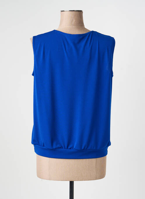 Top stretch sans manche bleu TELMAIL femme
