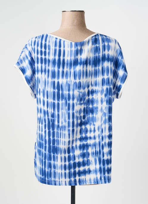 Top stretch manches courtes bleu TELMAIL femme