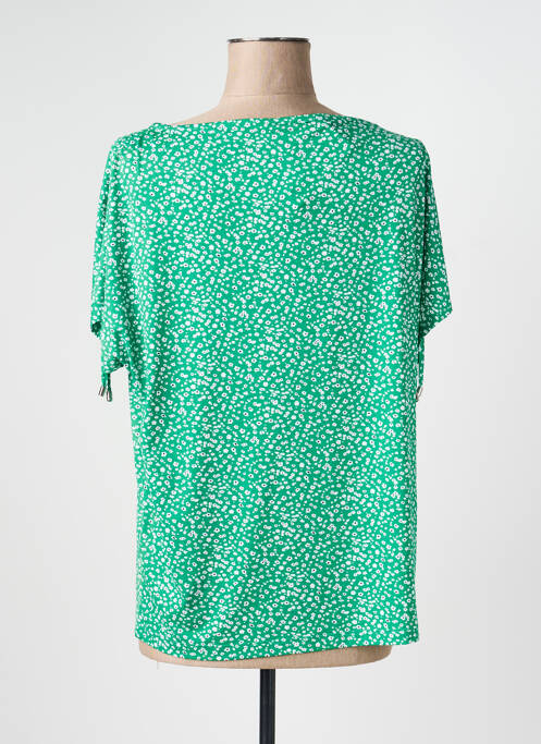 T-shirt coupe droite manches courtes vert MARBLE femme