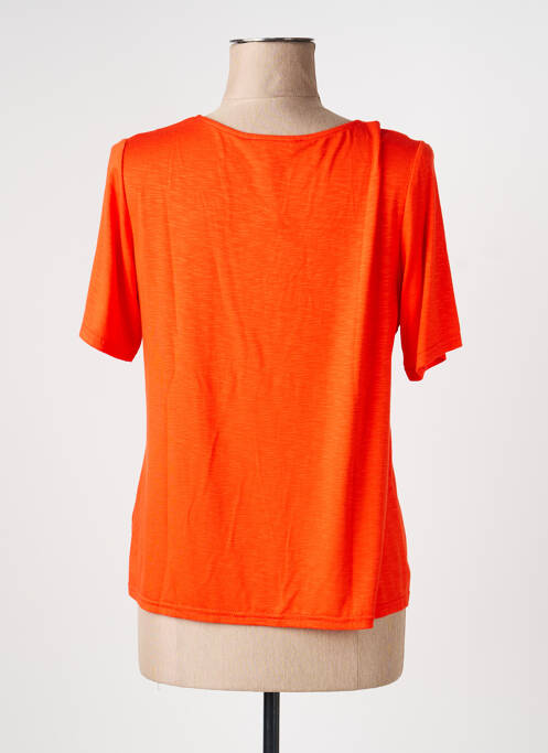 T-shirt stretch manches courtes orange TELMAIL femme
