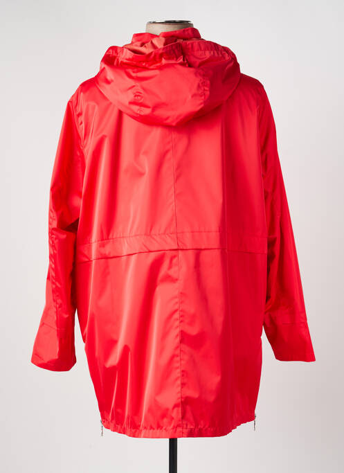 Imperméable manches longues sans capuche rouge CONCEPT K femme