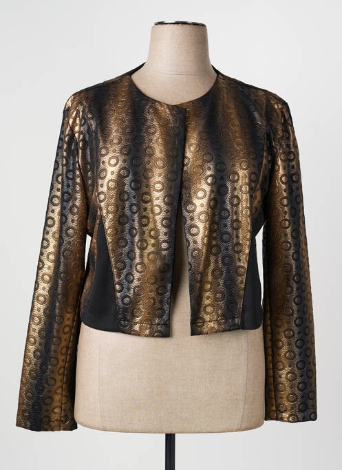 Veste casual col rond noir VETISTYLE femme